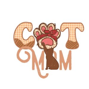 Heat transfers Iron on stickers  pet dog cat mom 204 for Tshirts Iron on Decal Patches Stickers Clothes Hat Pillows DIY Crafts