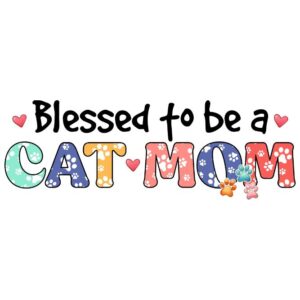Heat transfers Iron on stickers  pet dog cat mom 223 for Tshirts Iron on Decal Patches Stickers Clothes Hat Pillows DIY Crafts