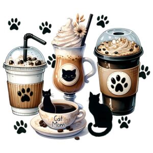 Heat transfers Iron on stickers  pet dog cat mom 31 for Tshirts Iron on Decal Patches Stickers Clothes Hat Pillows DIY Crafts