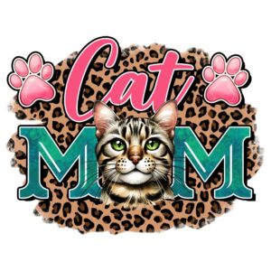 Heat transfers Iron on stickers  pet dog cat mom 69 for Tshirts Iron on Decal Patches Stickers Clothes Hat Pillows DIY Crafts