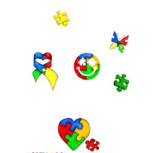 Heat transfers Iron on stickers  puzzle 11 for Tshirts Iron on Decal Patches Stickers Clothes Hat Pillows DIY Crafts