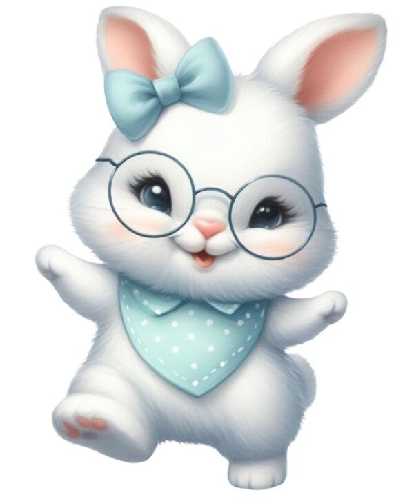 Heat transfers Iron on stickers  rabbit bunny easter 10 for Tshirts Iron on Decal Patches Stickers Clothes Hat Pillows DIY Crafts