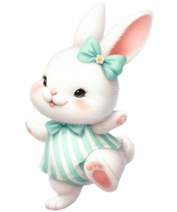 Heat transfers Iron on stickers  rabbit bunny easter 15 for Tshirts Iron on Decal Patches Stickers Clothes Hat Pillows DIY Crafts
