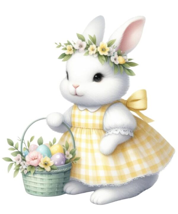 Heat transfers Iron on stickers  rabbit bunny easter 20 for Tshirts Iron on Decal Patches Stickers Clothes Hat Pillows DIY Crafts