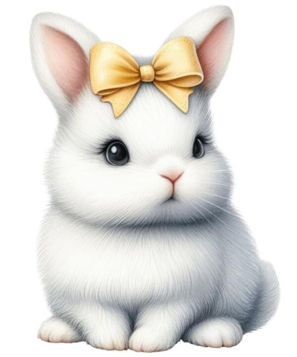 Heat transfers Iron on stickers  rabbit bunny easter 22 for Tshirts Iron on Decal Patches Stickers Clothes Hat Pillows DIY Crafts