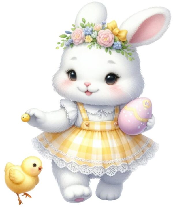 Heat transfers Iron on stickers  rabbit bunny easter 25 for Tshirts Iron on Decal Patches Stickers Clothes Hat Pillows DIY Crafts