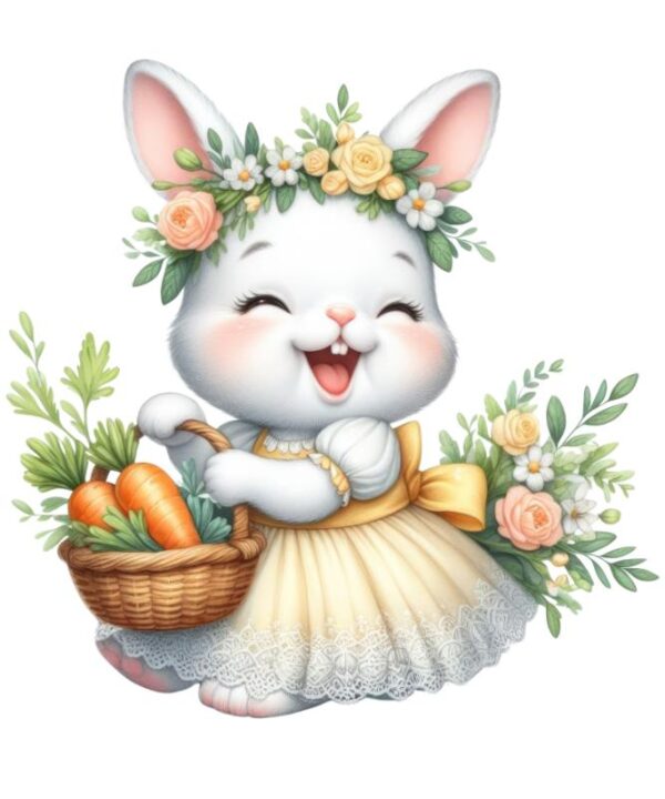 Heat transfers Iron on stickers  rabbit bunny easter 27 for Tshirts Iron on Decal Patches Stickers Clothes Hat Pillows DIY Crafts