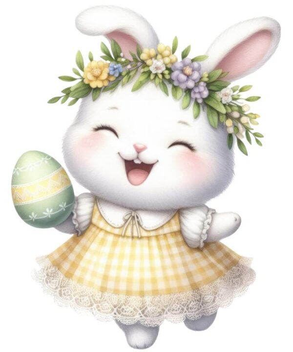 Heat transfers Iron on stickers  rabbit bunny easter 29 for Tshirts Iron on Decal Patches Stickers Clothes Hat Pillows DIY Crafts