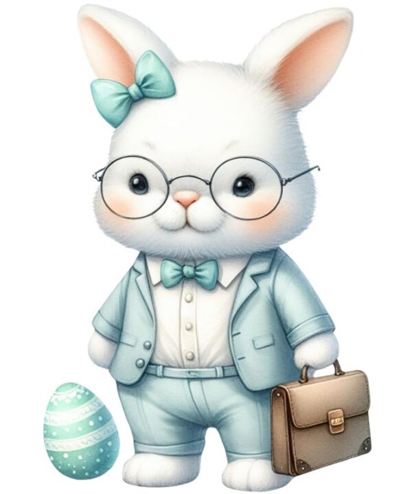Heat transfers Iron on stickers  rabbit bunny easter 9 for Tshirts Iron on Decal Patches Stickers Clothes Hat Pillows DIY Crafts