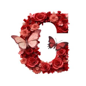 Heat transfers Iron on stickers  red flower letter 7 for Tshirts Iron on Decal Patches Stickers Clothes Hat Pillows DIY Crafts
