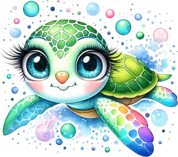 Heat transfers Iron on stickers  sea turtle 102 for Tshirts Iron on Decal Patches Stickers Clothes Hat Pillows DIY Crafts