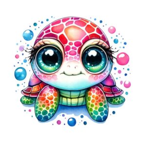 Heat transfers Iron on stickers  sea turtle 11 for Tshirts Iron on Decal Patches Stickers Clothes Hat Pillows DIY Crafts