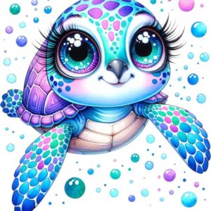 Heat transfers Iron on stickers  sea turtle 110 for Tshirts Iron on Decal Patches Stickers Clothes Hat Pillows DIY Crafts