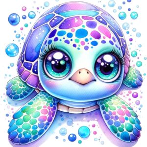 Heat transfers Iron on stickers  sea turtle 111 for Tshirts Iron on Decal Patches Stickers Clothes Hat Pillows DIY Crafts