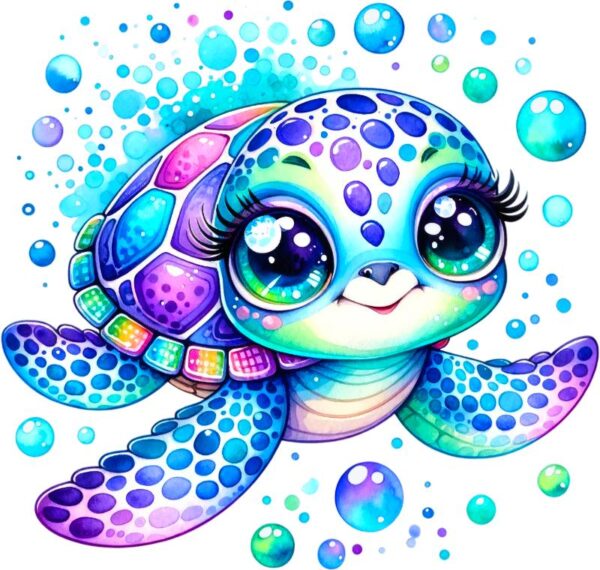 Heat transfers Iron on stickers  sea turtle 113 for Tshirts Iron on Decal Patches Stickers Clothes Hat Pillows DIY Crafts