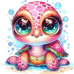 Heat transfers Iron on stickers  sea turtle 117 for Tshirts Iron on Decal Patches Stickers Clothes Hat Pillows DIY Crafts