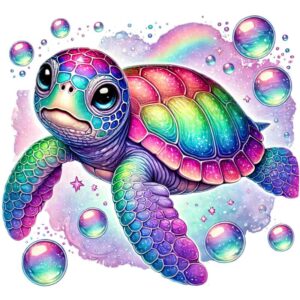 Heat transfers Iron on stickers  sea turtle 12 for Tshirts Iron on Decal Patches Stickers Clothes Hat Pillows DIY Crafts