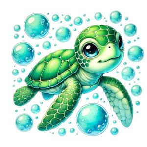 Heat transfers Iron on stickers  sea turtle 121 for Tshirts Iron on Decal Patches Stickers Clothes Hat Pillows DIY Crafts