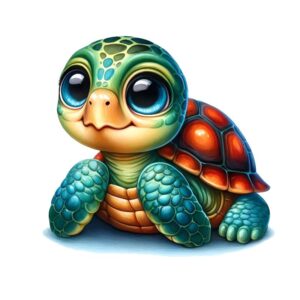 Heat transfers Iron on stickers  sea turtle 124 for Tshirts Iron on Decal Patches Stickers Clothes Hat Pillows DIY Crafts