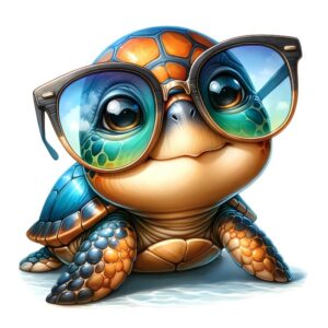 Heat transfers Iron on stickers  sea turtle 126 for Tshirts Iron on Decal Patches Stickers Clothes Hat Pillows DIY Crafts