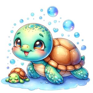 Heat transfers Iron on stickers  sea turtle 127 for Tshirts Iron on Decal Patches Stickers Clothes Hat Pillows DIY Crafts