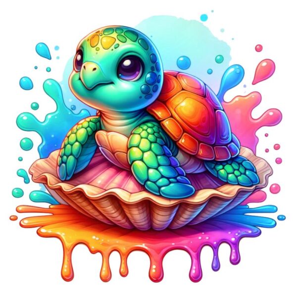 Heat transfers Iron on stickers  sea turtle 128 for Tshirts Iron on Decal Patches Stickers Clothes Hat Pillows DIY Crafts