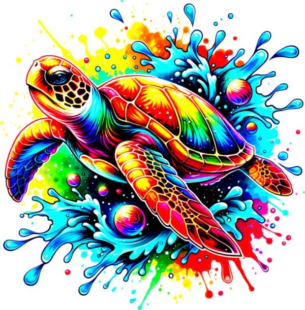 Heat transfers Iron on stickers  sea turtle 129 for Tshirts Iron on Decal Patches Stickers Clothes Hat Pillows DIY Crafts