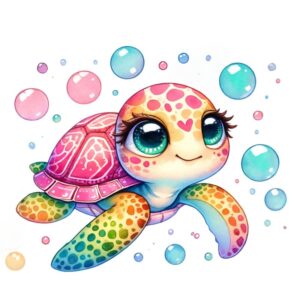 Heat transfers Iron on stickers  sea turtle 14 for Tshirts Iron on Decal Patches Stickers Clothes Hat Pillows DIY Crafts