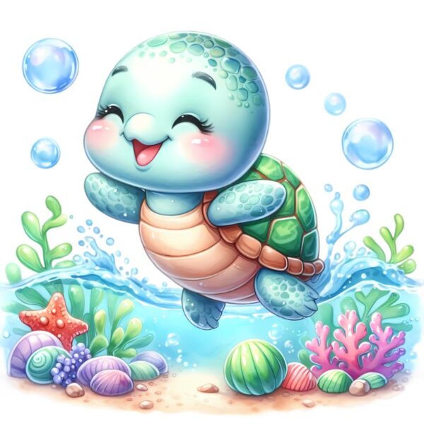 Heat transfers Iron on stickers  sea turtle 146 for Tshirts Iron on Decal Patches Stickers Clothes Hat Pillows DIY Crafts
