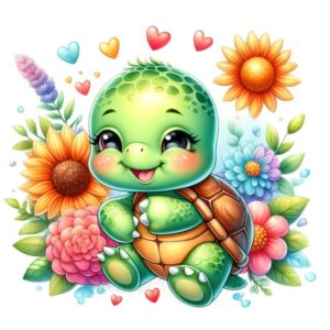 Heat transfers Iron on stickers  sea turtle 147 for Tshirts Iron on Decal Patches Stickers Clothes Hat Pillows DIY Crafts