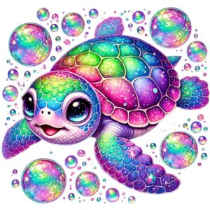 Heat transfers Iron on stickers  sea turtle 15 for Tshirts Iron on Decal Patches Stickers Clothes Hat Pillows DIY Crafts