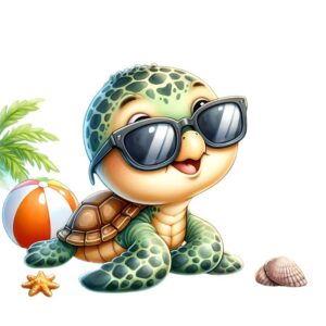 Heat transfers Iron on stickers  sea turtle 153 for Tshirts Iron on Decal Patches Stickers Clothes Hat Pillows DIY Crafts