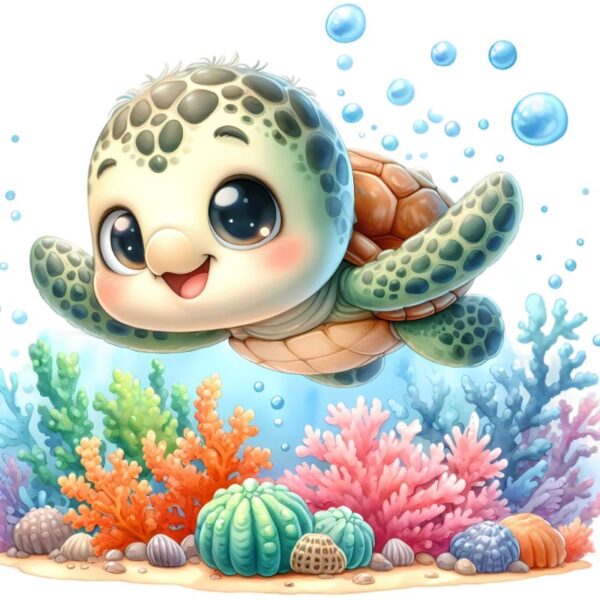 Heat transfers Iron on stickers  sea turtle 157 for Tshirts Iron on Decal Patches Stickers Clothes Hat Pillows DIY Crafts