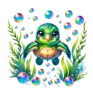 Heat transfers Iron on stickers  sea turtle 16 for Tshirts Iron on Decal Patches Stickers Clothes Hat Pillows DIY Crafts