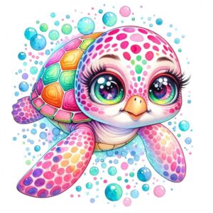 Heat transfers Iron on stickers  sea turtle 17 for Tshirts Iron on Decal Patches Stickers Clothes Hat Pillows DIY Crafts