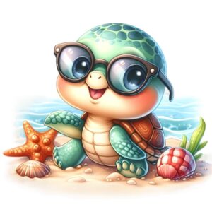 Heat transfers Iron on stickers  sea turtle 1.1 for Tshirts Iron on Decal Patches Stickers Clothes Hat Pillows DIY Crafts