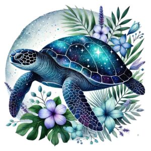 Heat transfers Iron on stickers  sea turtle 184 for Tshirts Iron on Decal Patches Stickers Clothes Hat Pillows DIY Crafts