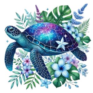 Heat transfers Iron on stickers  sea turtle 187 for Tshirts Iron on Decal Patches Stickers Clothes Hat Pillows DIY Crafts