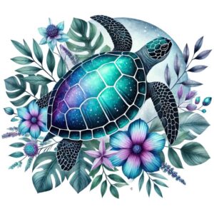 Heat transfers Iron on stickers  sea turtle 188 for Tshirts Iron on Decal Patches Stickers Clothes Hat Pillows DIY Crafts