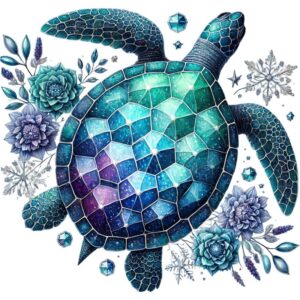 Heat transfers Iron on stickers  sea turtle 199 for Tshirts Iron on Decal Patches Stickers Clothes Hat Pillows DIY Crafts