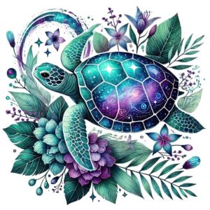 Heat transfers Iron on stickers  sea turtle 207 for Tshirts Iron on Decal Patches Stickers Clothes Hat Pillows DIY Crafts