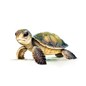 Heat transfers Iron on stickers  sea turtle 221 for Tshirts Iron on Decal Patches Stickers Clothes Hat Pillows DIY Crafts