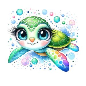 Heat transfers Iron on stickers  sea turtle 23 for Tshirts Iron on Decal Patches Stickers Clothes Hat Pillows DIY Crafts