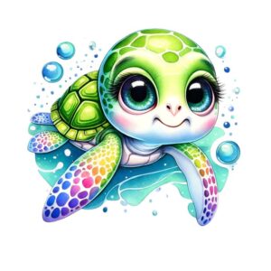 Heat transfers Iron on stickers  sea turtle 25 for Tshirts Iron on Decal Patches Stickers Clothes Hat Pillows DIY Crafts