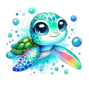 Heat transfers Iron on stickers  sea turtle 30 for Tshirts Iron on Decal Patches Stickers Clothes Hat Pillows DIY Crafts