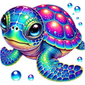 Heat transfers Iron on stickers  sea turtle 39 for Tshirts Iron on Decal Patches Stickers Clothes Hat Pillows DIY Crafts