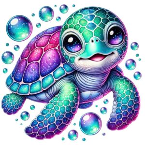 Heat transfers Iron on stickers  sea turtle 41 for Tshirts Iron on Decal Patches Stickers Clothes Hat Pillows DIY Crafts