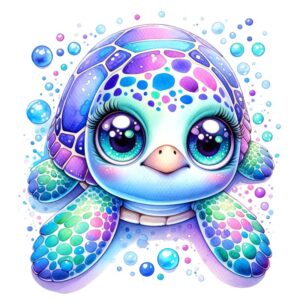 Heat transfers Iron on stickers  sea turtle 43 for Tshirts Iron on Decal Patches Stickers Clothes Hat Pillows DIY Crafts