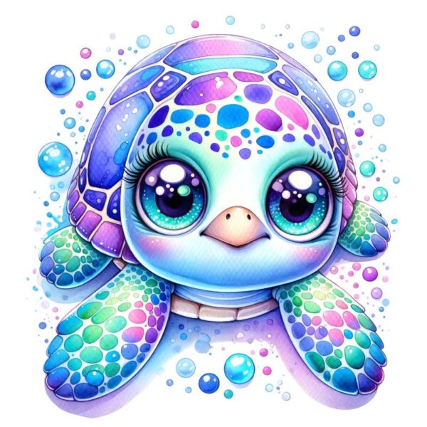 Heat transfers Iron on stickers  sea turtle 43 for Tshirts Iron on Decal Patches Stickers Clothes Hat Pillows DIY Crafts