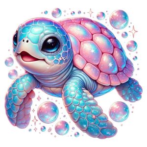 Heat transfers Iron on stickers  sea turtle 51 for Tshirts Iron on Decal Patches Stickers Clothes Hat Pillows DIY Crafts